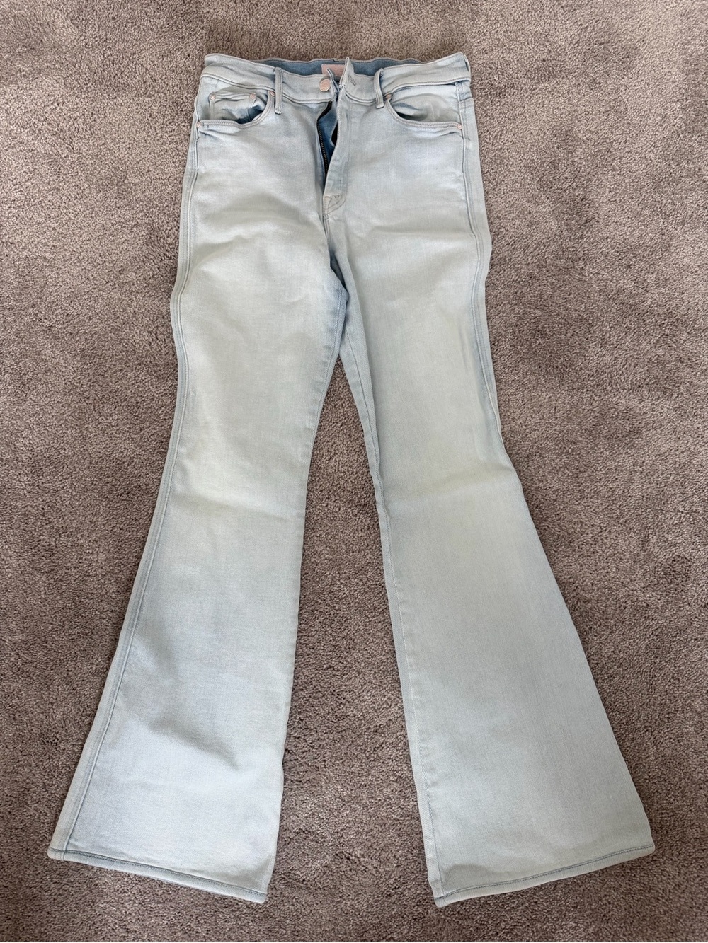 MOTHER Light Blue Boot Cut Jeans